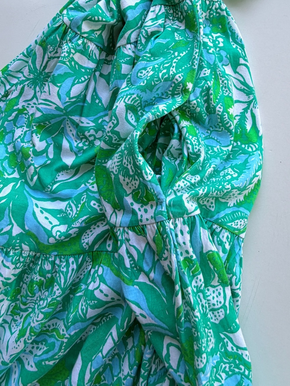 Lilly Pulitzer Tiered T-Shirt Dress Geanna Style 010343 Cotton  Small - Picture 12 of 12